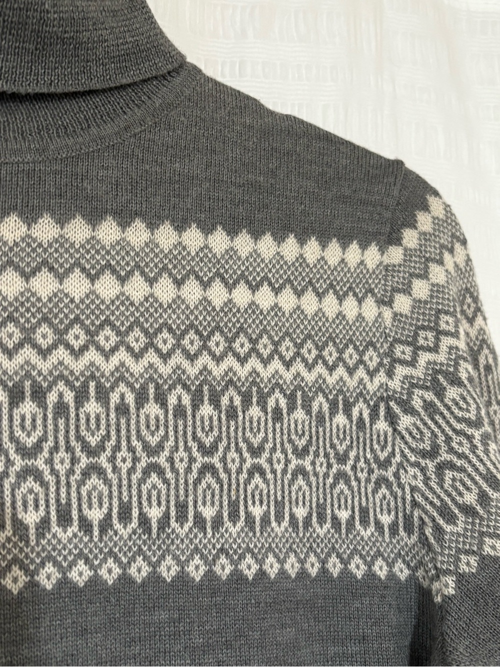 Ann Taylor Loft Fair Isle Cashmere & Merino Wool Knit Sweater Sz Small - Picture 4 of 9